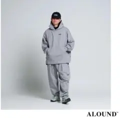 ALOUND VENTILATION SWEAT HOODIE グレー　Lサイズ