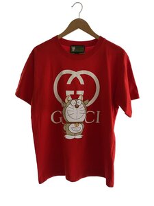 GUCCI◆×ドラえもん/Tシャツ/XS/コットン/レッド/616036XJDEY