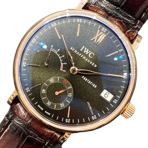 インターナショナルウォッチカンパニー IWC ポートフィノ・ハンドワインド・エイト・デイズ IW510118 モスグリーン 腕時計 メンズ 中古