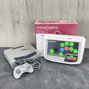 セガサターン 【中古】SEGA SEGA SATURN + バーチャスティック セット HST-3210 HSS-0136 ゲーム機 未チェック / 71329