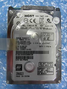 【中古】 HGST HTS545032A7E380 320GB/8MB 3099時間使用 管理番号:C212