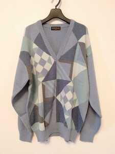 昭和レトロ古着　幾何学模様のセーター