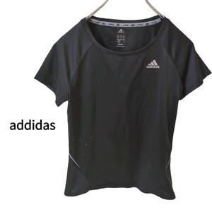 【addidas】アディダス(S相当)スポーツウェア＊メッシュ＊レディース＊黒＊