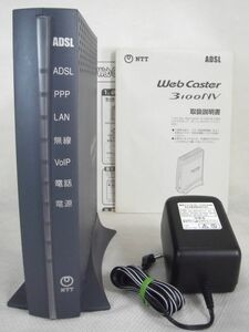 [中]東日本電信電話 NTT東日本 無線LAN機能付きADSLモデム内臓ルーター Web Caster 3100NV WBC