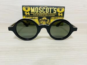 MOSCOT モスコット★ゾルマン★サングラス★ZOLMAN★伊達眼鏡 ラウンド 黒縁 セルフレーム ボストン 未使用 美品