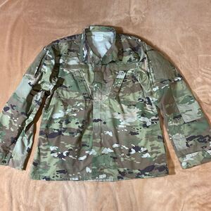 米軍 U.S.ARMY OCP マルチカム ACU ジャケット リップストップ フロントジップ サイズL-L 古着