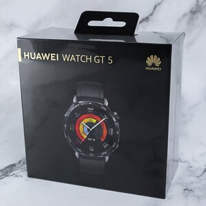 【1円/未開封】HUAWEI ファーウエイ スマートウォッチ WATCH GT5 46mm VLI-B19 Android iOS1.43インチAMOLEDディスプレイ Bluetooth 50119