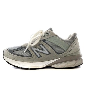 ニューバランス NEW BALANCE 990V5 W990GL5/Gray /グレー スニーカー ローカット US6.5 23.5cm USA製 W990GL5 /YO4 レディース