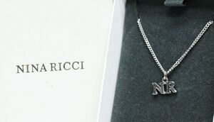 ニナリッチ ネックレス NRロゴ シルバーカラー NINA RICCI