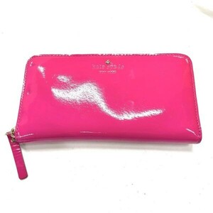 D120-W11-1154 ◎ kate spade new york ケイト・スペード ニューヨーク 長財布 財布 ラウンドファスナー ピンク③