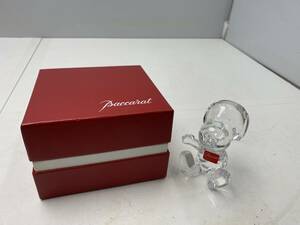 ★Baccarat バカラ★スヌーピー オブジェ クリスタルガラス 置物 【中古/現状品】