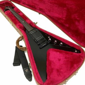 動作品 Gibson USA ギブソン FIYING V GOTHIC フライングV エレキギター ハードケース付属 追加写真有 alpひ1005