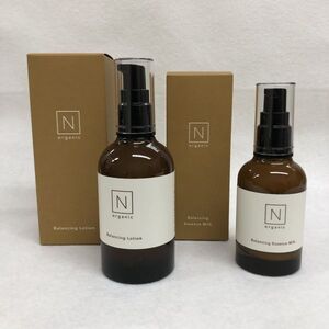 未使用品 N organic Nオーガニック ベーシック バランシングローション 100ml、エッセンスミルク 60ml 保湿化粧水 Balancing Lotion