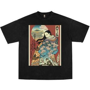 Awich Tシャツ 浮世絵 ブラック rap