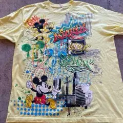 90s USA製　vintage Disney グラフィティー　ミッキーTシャツ