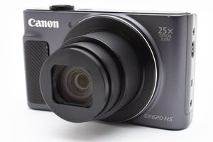 Canon PowerShot SX620 HS ブラック 2020万画素 [美品] 充電器 バッテリー付き Wi-Fi 光学ズーム25倍 デジタルズーム4倍 撮影枚数295枚