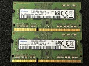 samsung PC3L-12800S 4GB×2枚　 送料無料