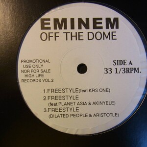 アナログ ● EMINEM / OFF THE DOME ～ 未使用品