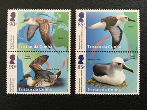 トリスタンダクーニャ島　2018年　鳥　4種完 未使用 NH