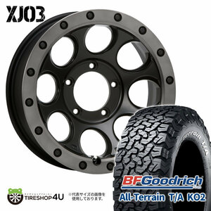 4本セット XTREME-J XJ03 16x6.0J 5/139.7 -5 FBK BFグッドリッチ オールテレーン T/A KO2 235/70R16 WL ジムニーシエラ JB74 JB43