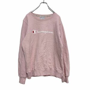 Champion プリントスウェット Lサイズ チャンピオン トレーナー ピンク 古着卸 アメリカ仕入 a502-5098