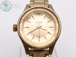 BA0603882　★ NIXON ニクソン ACUT ABOVE FACET 36 15G 腕時計 3針 アナログ クオーツ QZ ラウンド ピンクゴールド系 ジャンク