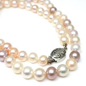 ◆本真珠ネックレス◆J 約28.0g 約44.0cm 6.5-7.0mm珠 pearl パール jewelry necklace ジュエリー CE0/DA0