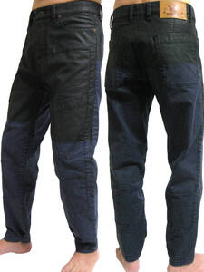 新品 直輸入 DIESEL JoggJeans ジョグジーンズ ハーフコーティング ワークパンツ W28インチ L30 D-AZZER-SP-NE 0DDAY 裾幅調節可