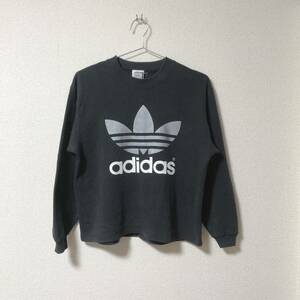 80s 80年代　adidas アディダス　スウェット　トレーナー　ビッグロゴ