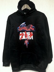 AKIRA パーカー 黒色 アキラ サイズL アニメ 90s ムービー 映画 ブラック black movie tee 半袖 送料無料 希少 hoody フード