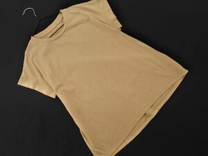 ネコポスOK simplicite シンプリシテェ Tシャツ ベージュ ■◆ ☆ ega2 レディース