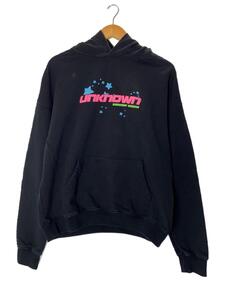 UNKNOWN◆SUMMER SEASON SWEATSHIRT HOODIE/フーディ/パーカー/S/コットン/ブラック