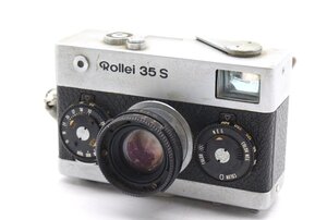 【ト石】 Rollei 35 S ローライ コンパクトフィルムカメラ シルバー×ブラック シンガポール 現状品 CM102EWH20