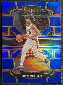 Shaedon Sharpe 2023-24 Panini Select Blue Prizm NBA