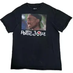 ポエティックジャスティス 2PAC 映画 半袖バンドTシャツ ラッパーw66