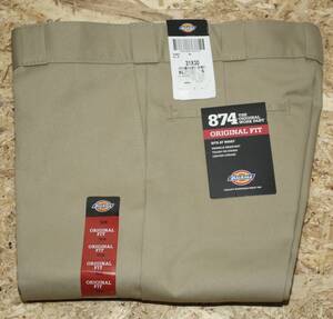 Dickies ディッキーズ　874 ワークパンツ◆W31L30◆78cm◆デッドストック◆未使用品◆チノパンツ◆USA購入