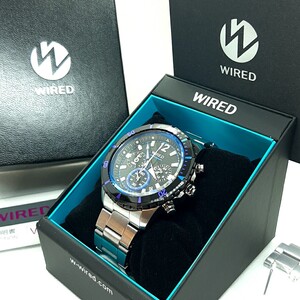 ★宅急便送料無料！電池新品！☆SEIKO WIRED セイコー ワイアード クォーツ クロノグラフ VK63-K270☆極美品即決！★