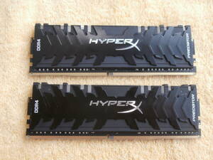 ★★ 　　中古品 HyperX FURY DDR4 3733Mhz メモリ 16GB (8GB×2枚)★★ 　2個（１セット） ★★　　 