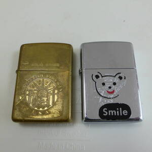 ♪2個セット 1988年 1993年 ZIPPO ジッポ ソリッドブラス SOLID BRASS 真鍮製 メッキ GUAM USA 自由の女神