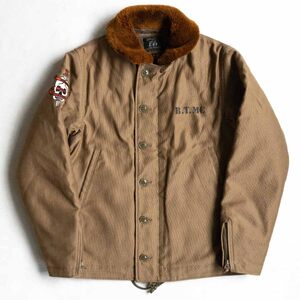 【美品】TOYS MCCOY 【BLACKTOP MOTORCYCLE別注 N-1 DECK JACKET 】L デッキジャケット トイズマッコイ BTMC 2409556