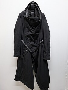 SALE30%OFF/JULIUS・ユリウス/COTTON/NYLON CLOTH COAT1/BLACK・2