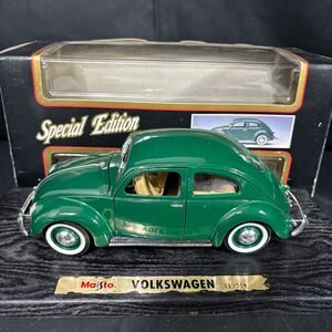 347 Maisto Special Edition Volkswagen Export Sedan 1:18 1651 ミニカー グリーン フォルクスワーゲン 自動車