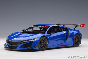 AUTO art 81896 1/18 ホンダ NSX GT3 2018 （ハイパー・ブルー）＊開閉無