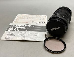 ⑩ レンズ 美品 中古 動作確認済み Nikon NIKKOR ニコン AF 35-70mm f/2.8 D Zoom AF TOSHIBA 62mm フィルター カメラレンズ