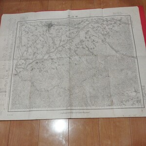 甲府　大正6年　古地図　山梨県甲府市　大日本帝国陸地測量部　戦前明治大正古書和書古本　　NQ