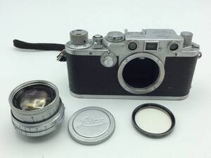 G109■【動作/精度未確認】フィルムカメラ Leica ライカ Ernst Leitz GmbH Wetzlar レンズフィルター付き 現状品 ジャンク品