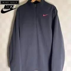 美品　NIKE golf ナイキ ゴルフ フリース プルオーバー ハーフジップ