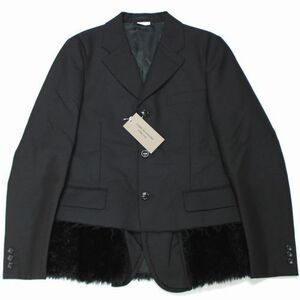 COMME des GARCONS HOMME PLUS コム デ ギャルソン オム プリュス 23AW 裾フェイクファー ジャケット S ブラック