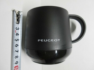 ★超レア 稀少★PEUGEOT プジョー ★プラサーモカフェマグ★マグカップ★黒★コーヒーカップ★新品・未使用品★定形外送料350円★