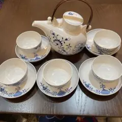 マイセン　ブルーオーキッド茶器急須セット